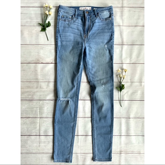 Hollister High Rise Super Skinny Distressed Jean - Picture 2 of 13